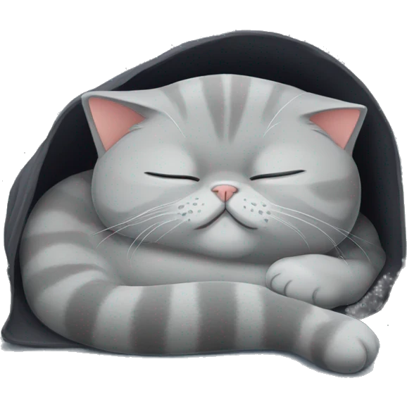 british shorthair cat sleep emoji