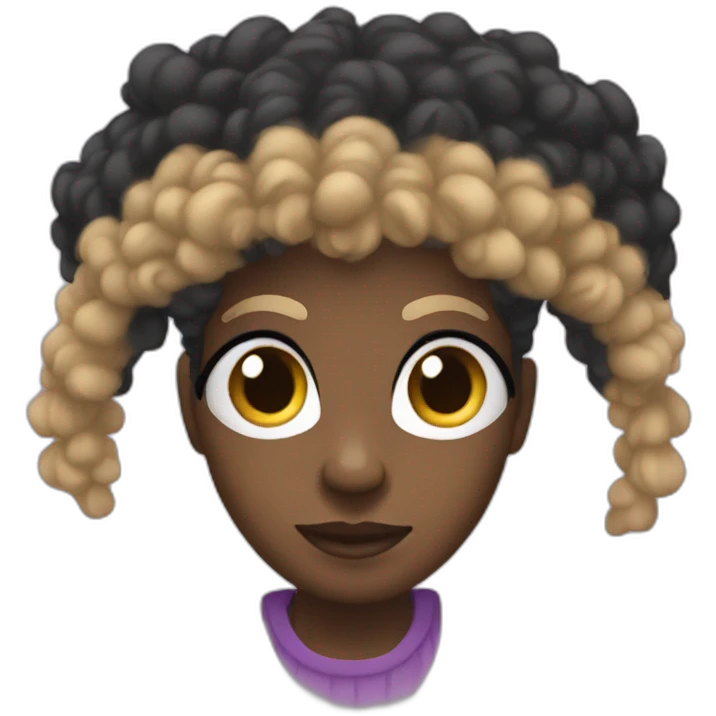 Metisse afro emoji