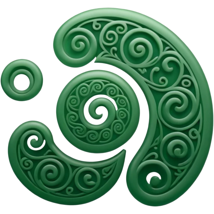 Unity Māori koru design at top emoji
