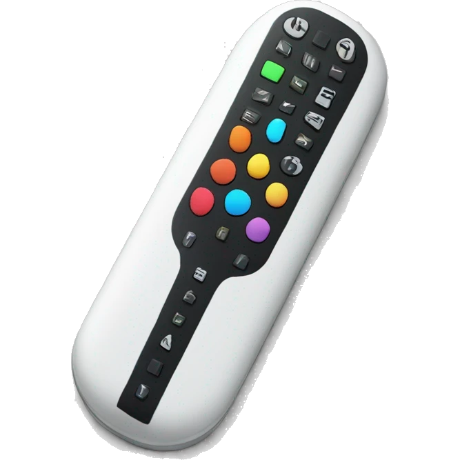 tv remote with billie eilish on the back emoji