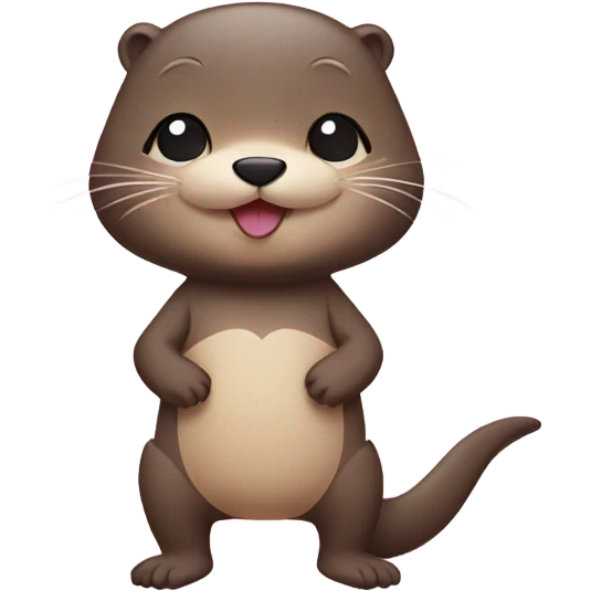 a cute otter wear a bikini emoji