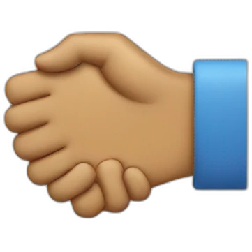 Handshake with the tip of the fingers emoji