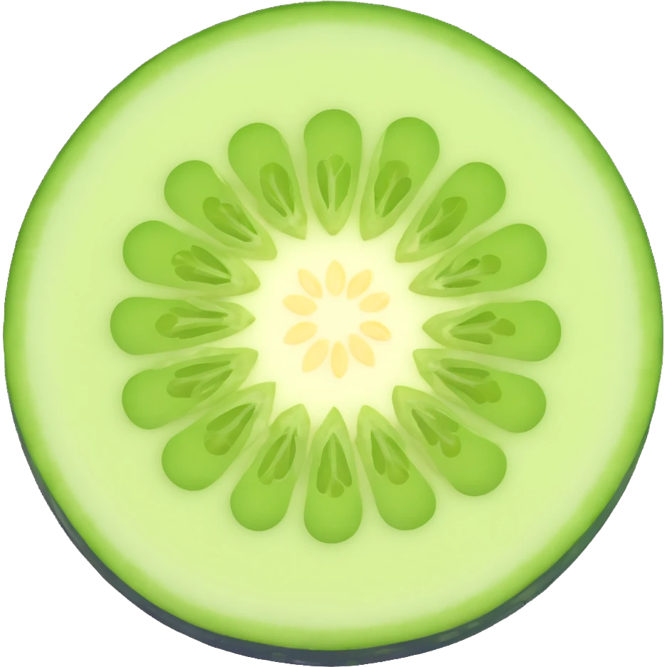 circular slice of cucumber emoji