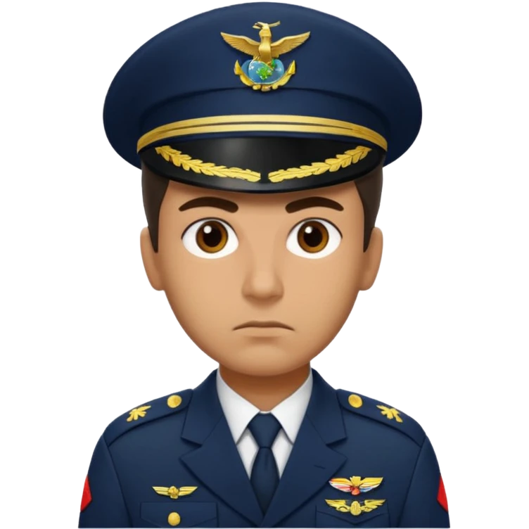 crie emojis de um militar do corpo de fuzileiros navais do brasil com cara de mau emoji