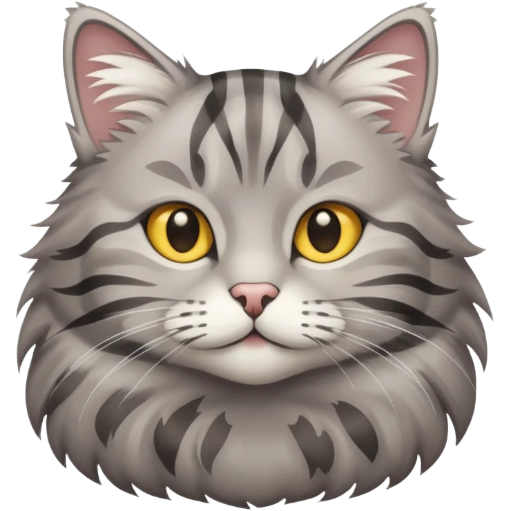 gray tabby cat emoji