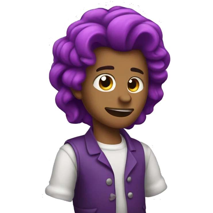 Corazon hinchado morado emoji