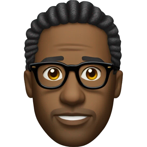 Travis Scott rightside view wear glasses emoji