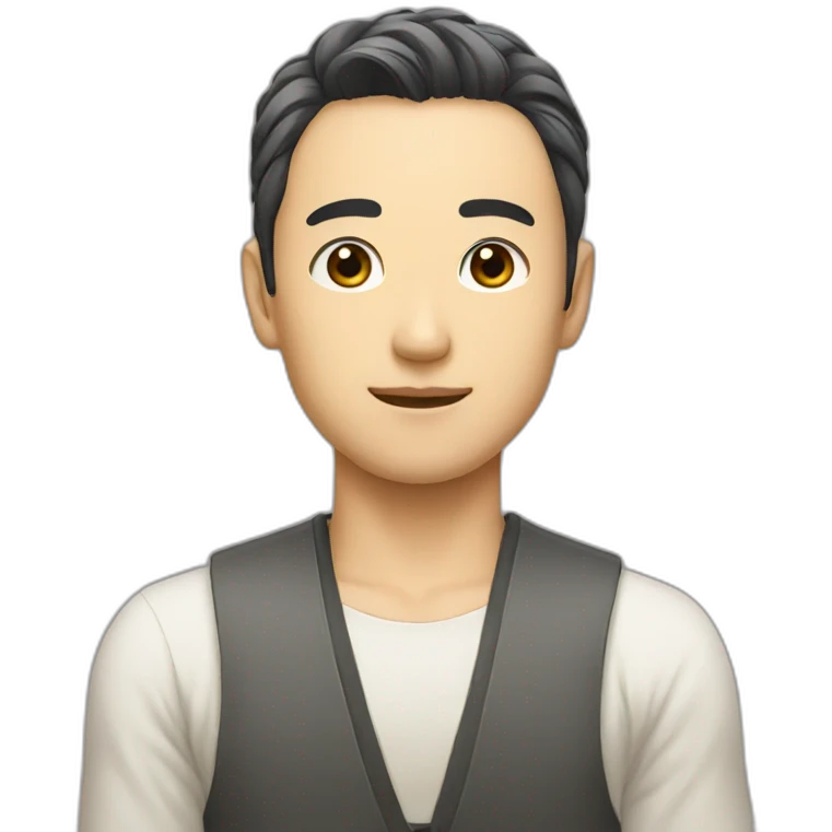 men handsome japanese emoji
