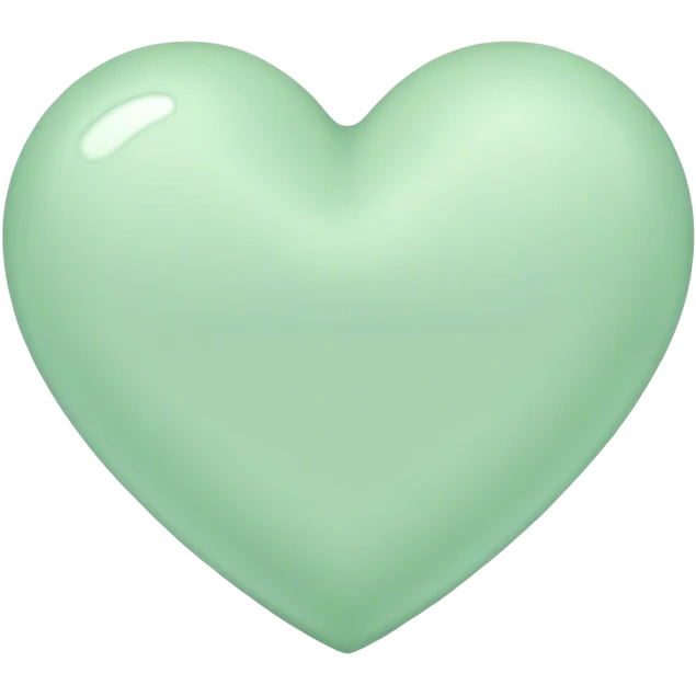 pastel green heart emoji