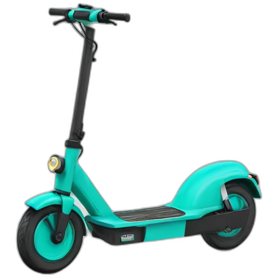 Kick scooter with color code 311c emoji