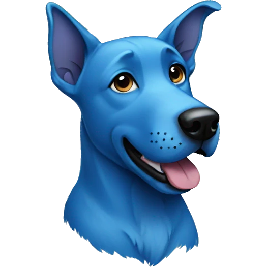 blue dog emoji