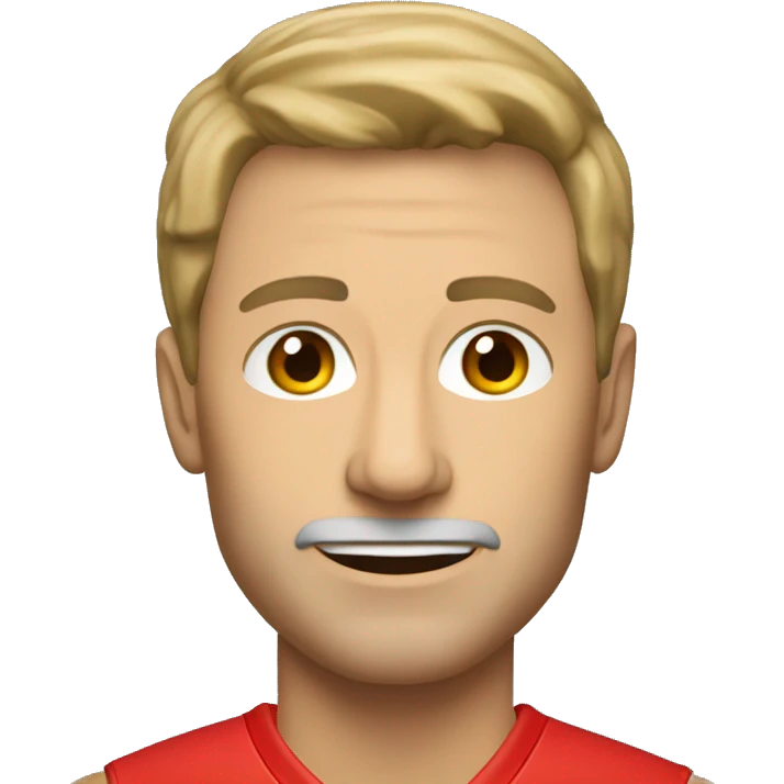 Caucasian Basketball coach wearing red sweater emoji