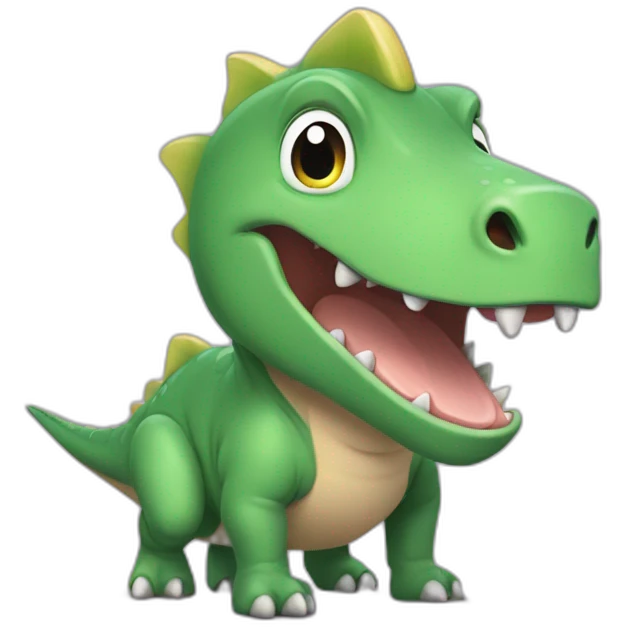 Dinosaures mélanger avec un cochon emoji