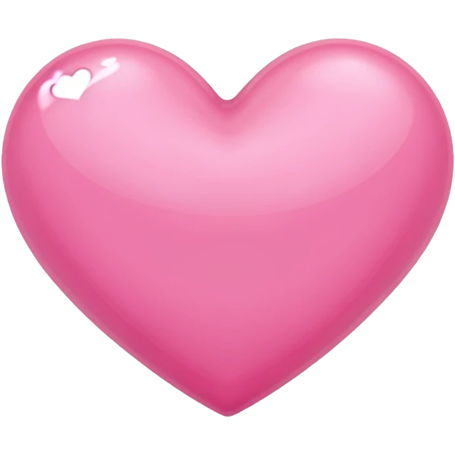 A pink heart design by ribon emoji