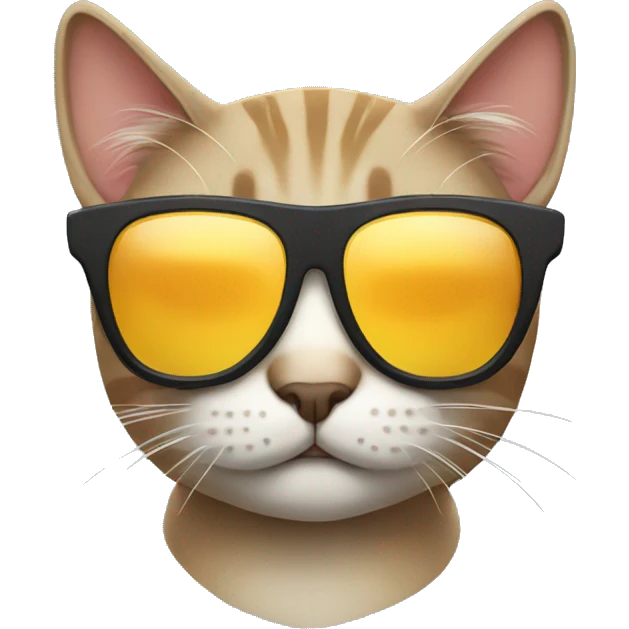 Cat with sunglasses emoji