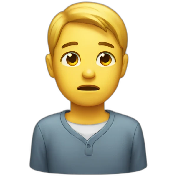 Sad crying iOS emoji emoji