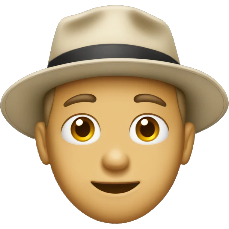 Un ragazzo con cappello emoji