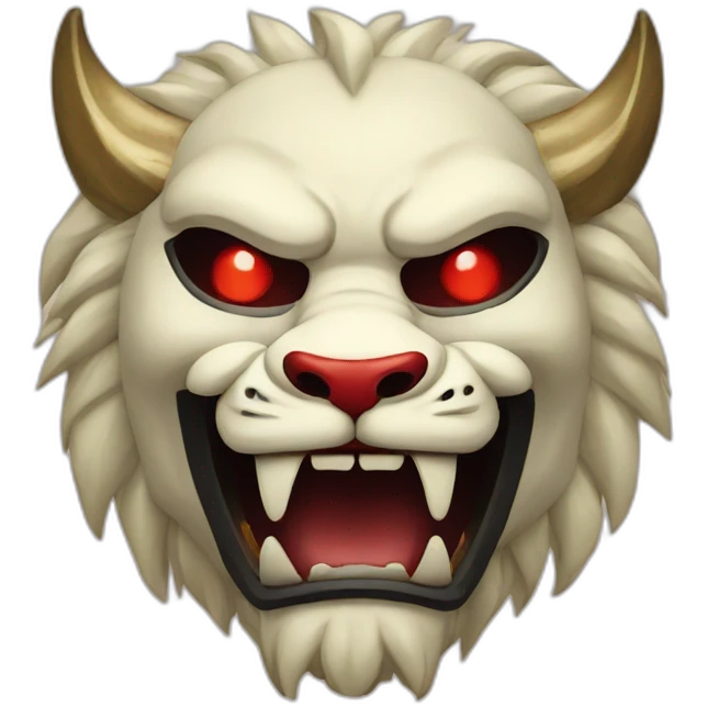 oni lion japanese mask emoji