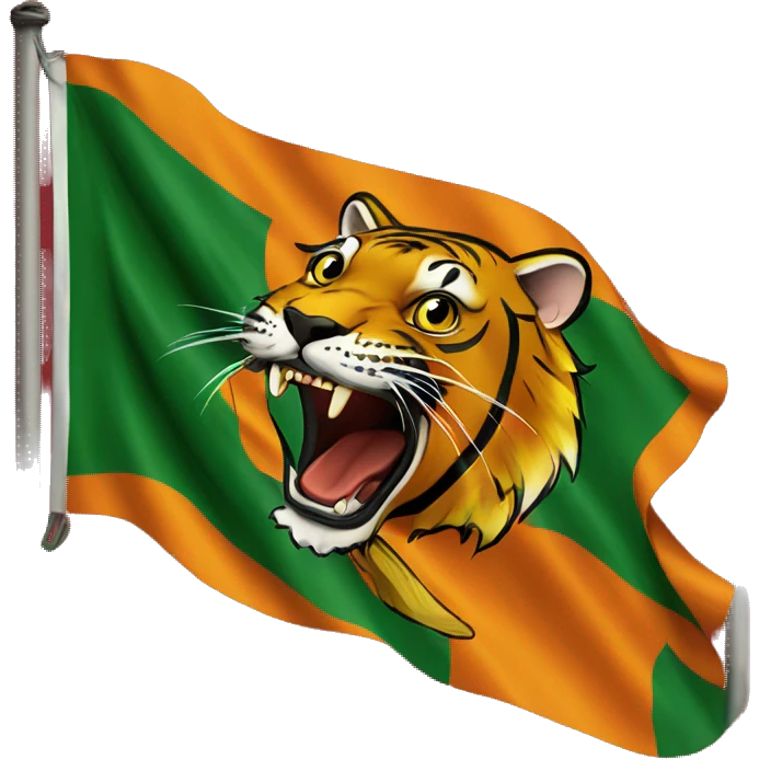 Tamil Tigers flag emoji