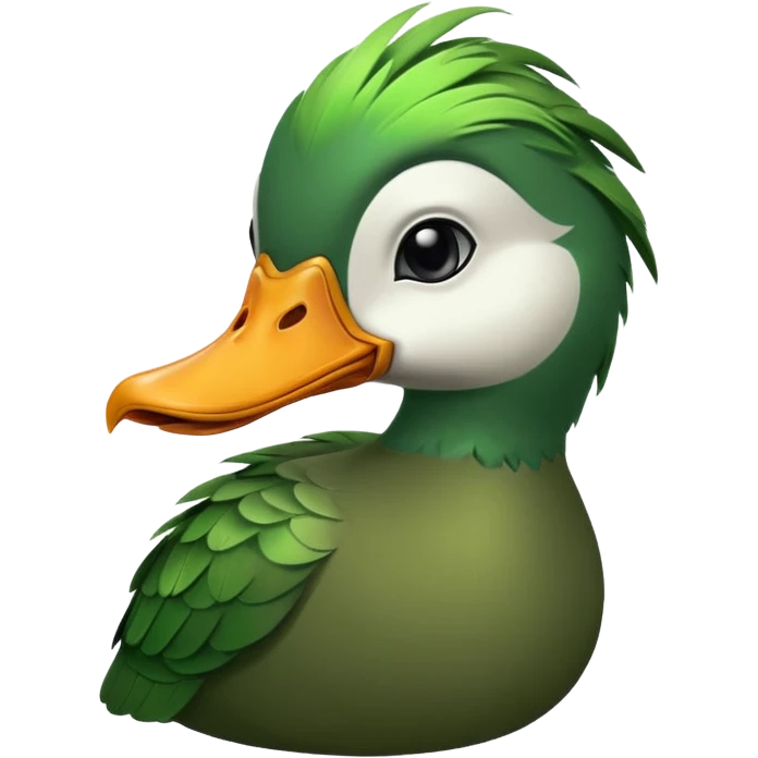 Big mean tough duck emoji