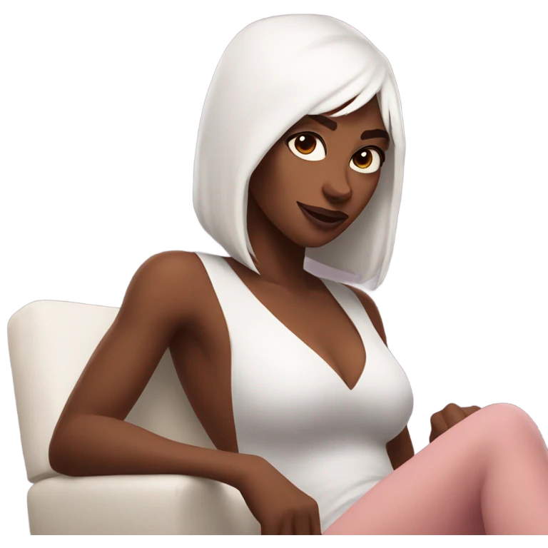 Spider Gwen Chillin brown skin emoji