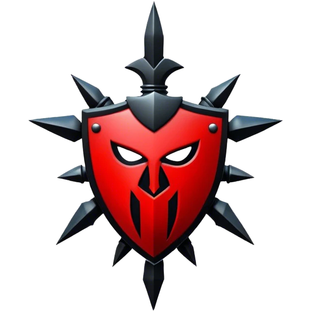 red and black chaos legion emblem emoji