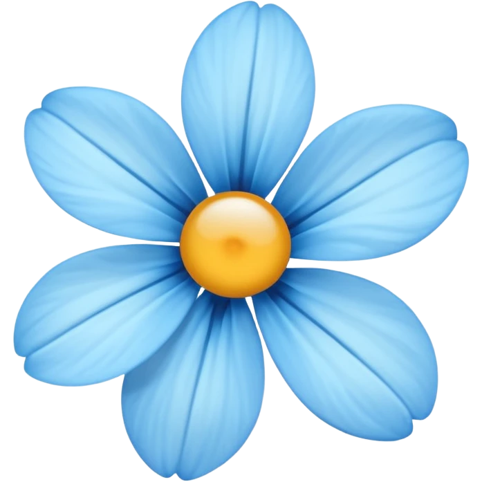 light blue flower emoji