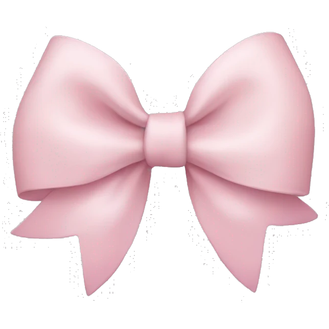 Light pink bow emoji
