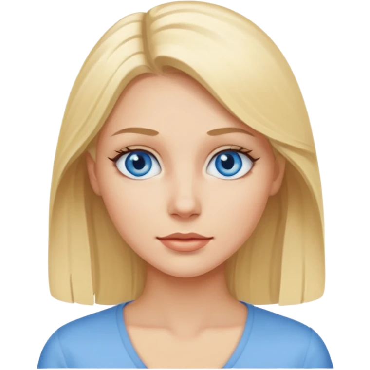 Голубоглазая блондинка emoji