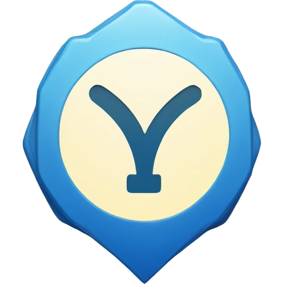 Blue verified checkmark with haxagon backround  emoji