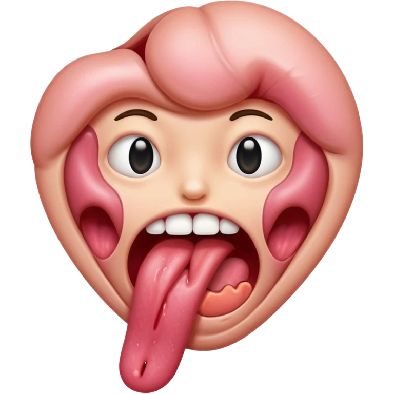 Sexy tongue emoji