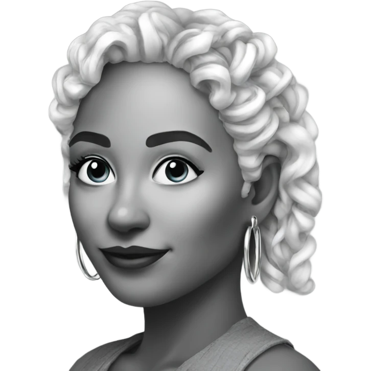 chunky silver hoop earrings emoji