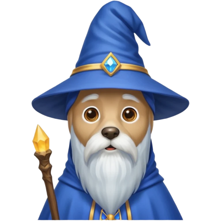 Dog wizard emoji