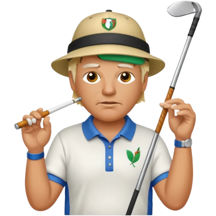 John Daly ripping cigs hitting balls emoji