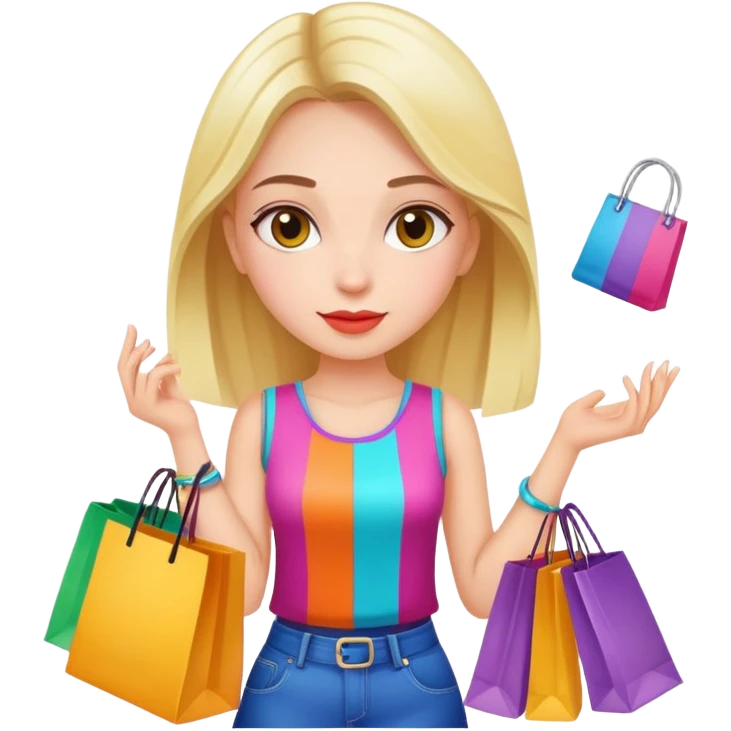 Shopping girl emoji