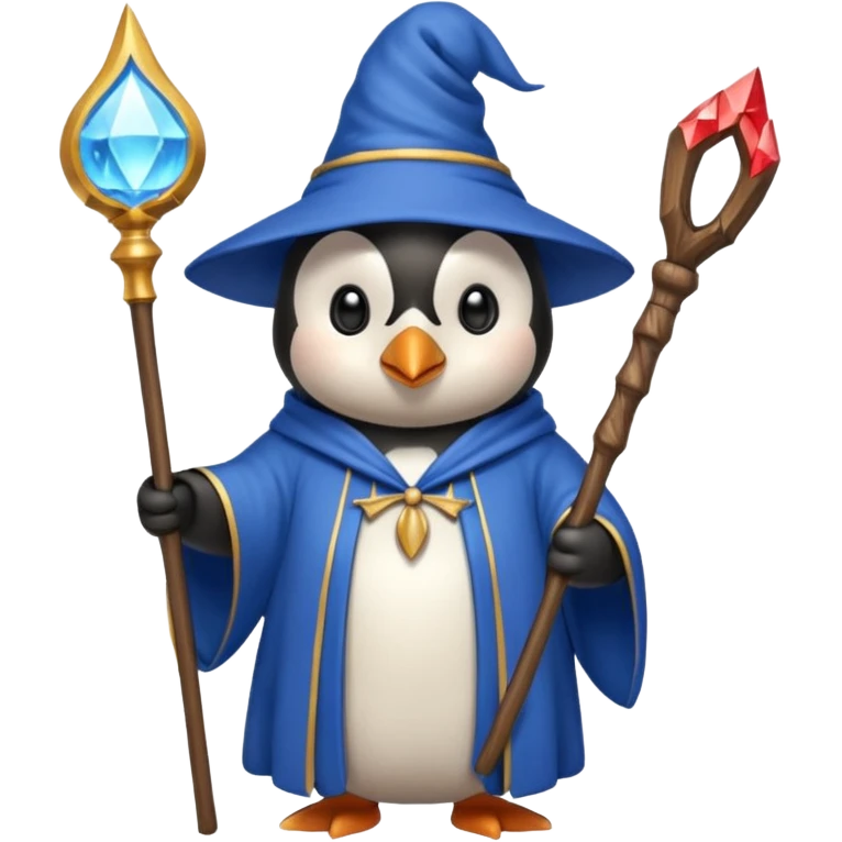 Penguin Wizard emoji