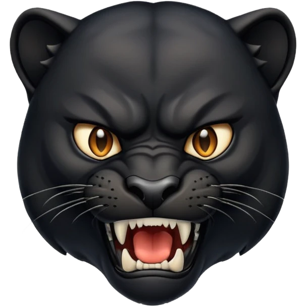 angry panther animal emoji