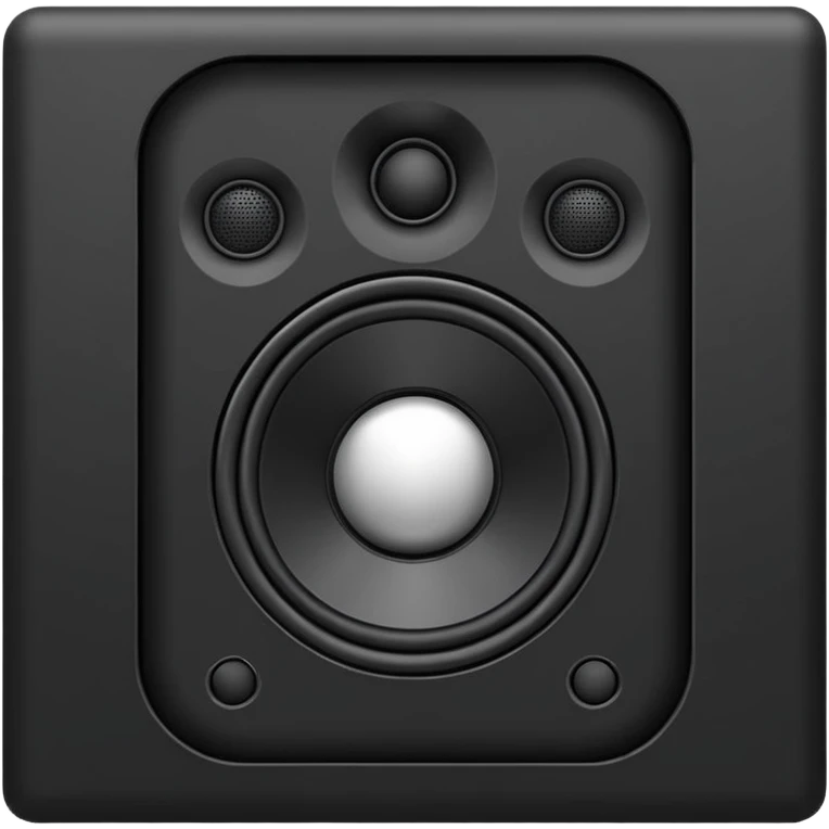 black speaker emoji