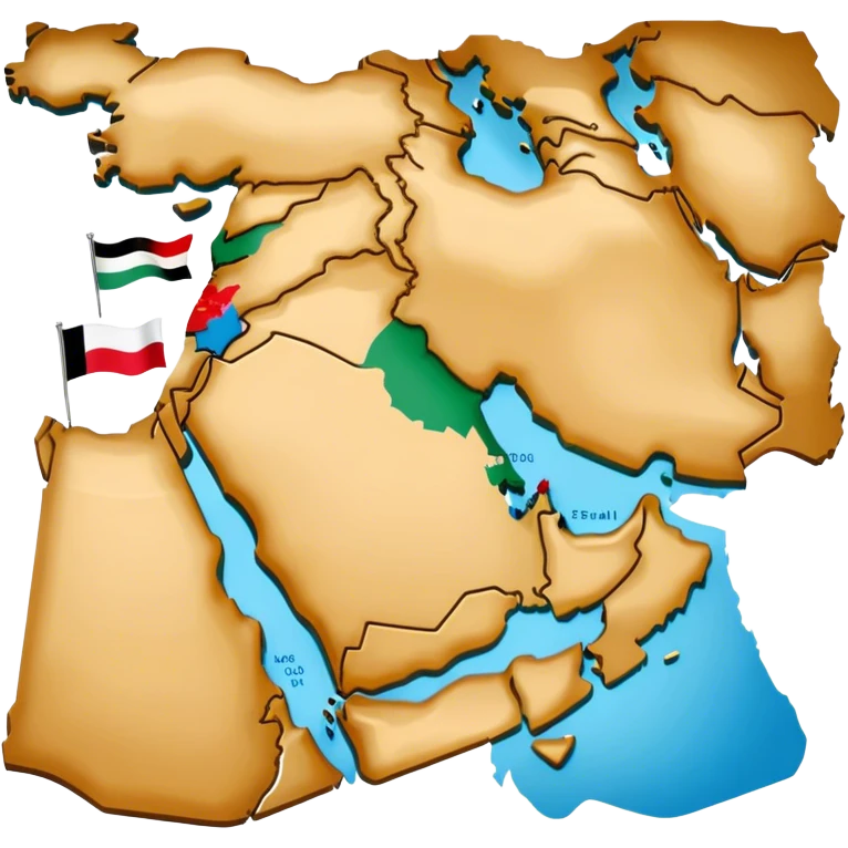 Middle east map emoji