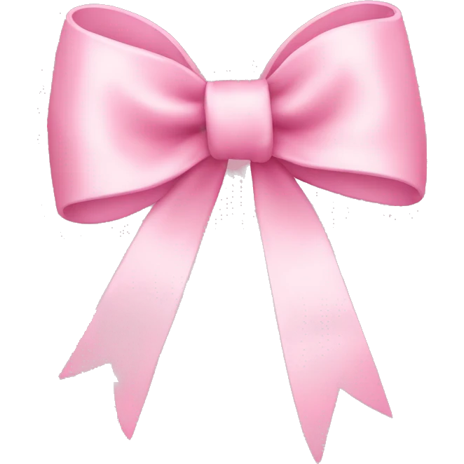 Baby pink bow emoji