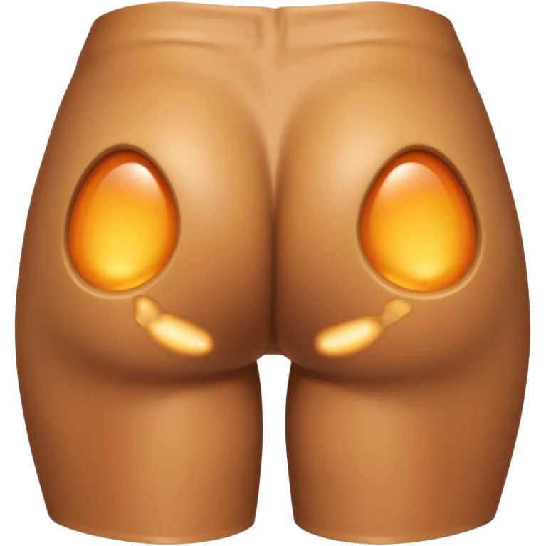 A butt with a butthole emoji