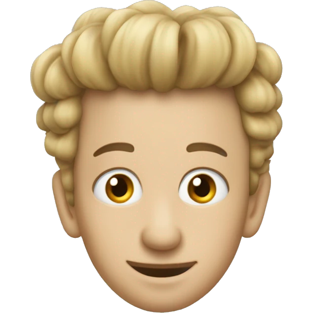 faccina che ride con un fungo al posto dei capelli emoji
