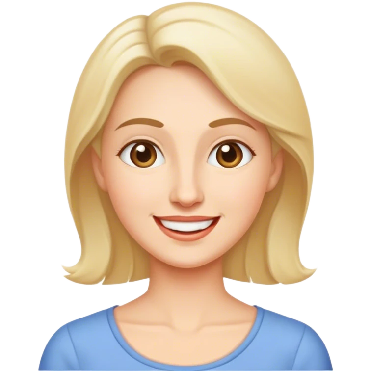 Head of happy mom emoji