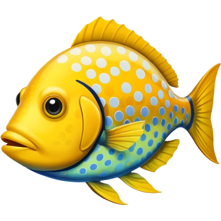 yellow Spotted Fish emoji