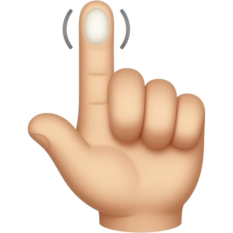 mano haciendo click emoji