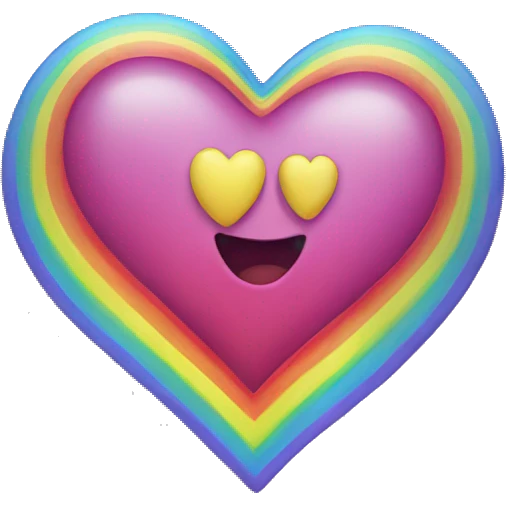 rainbow heart emoji