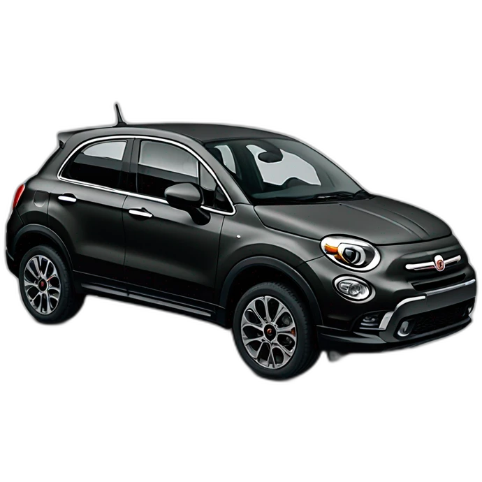 Fiat 500x dark grey smoky exhaust emoji