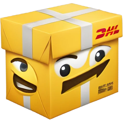 Ein Paket mit DHL Aufschrift  emoji