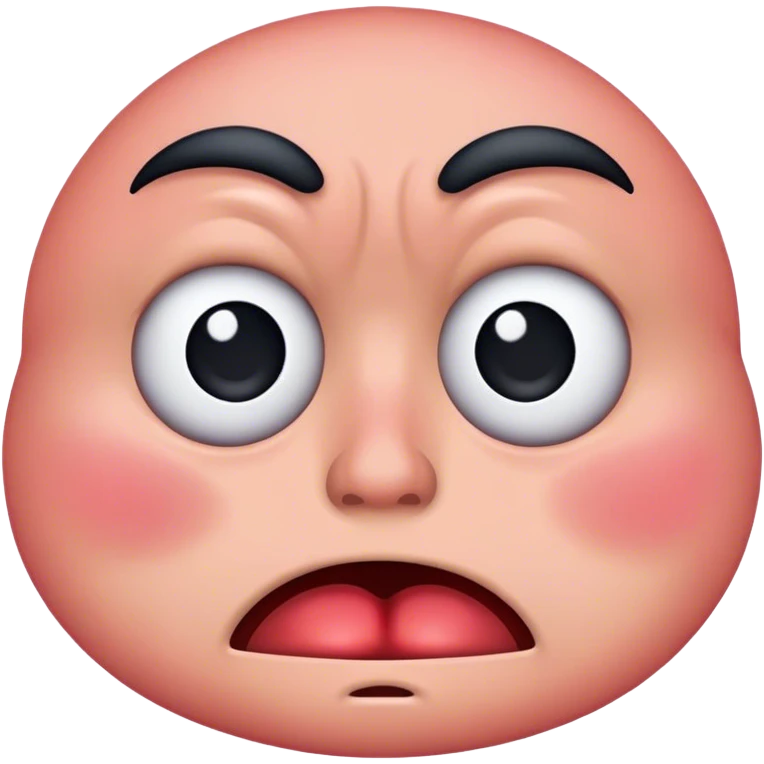 disgusted face emoji