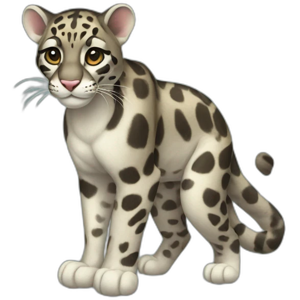 Clouded Leopard Full Body emoji